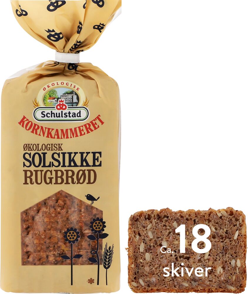 225050 - Øko Solsikke Rugbrød 700g. PNG