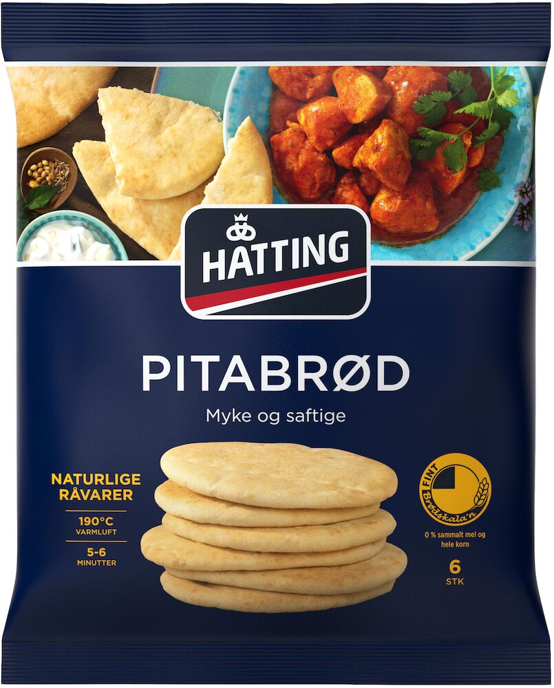 4694303 Hatting Pitabrød 480 g