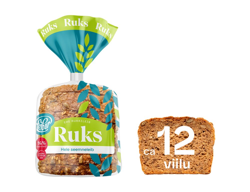 Leibur Ruks hele seemneleib 290g_web