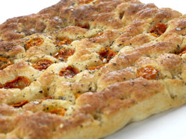 Focaccia med cherrytomat