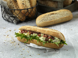 5356985 Baguette halvgrov 90g eggesalat bacon br