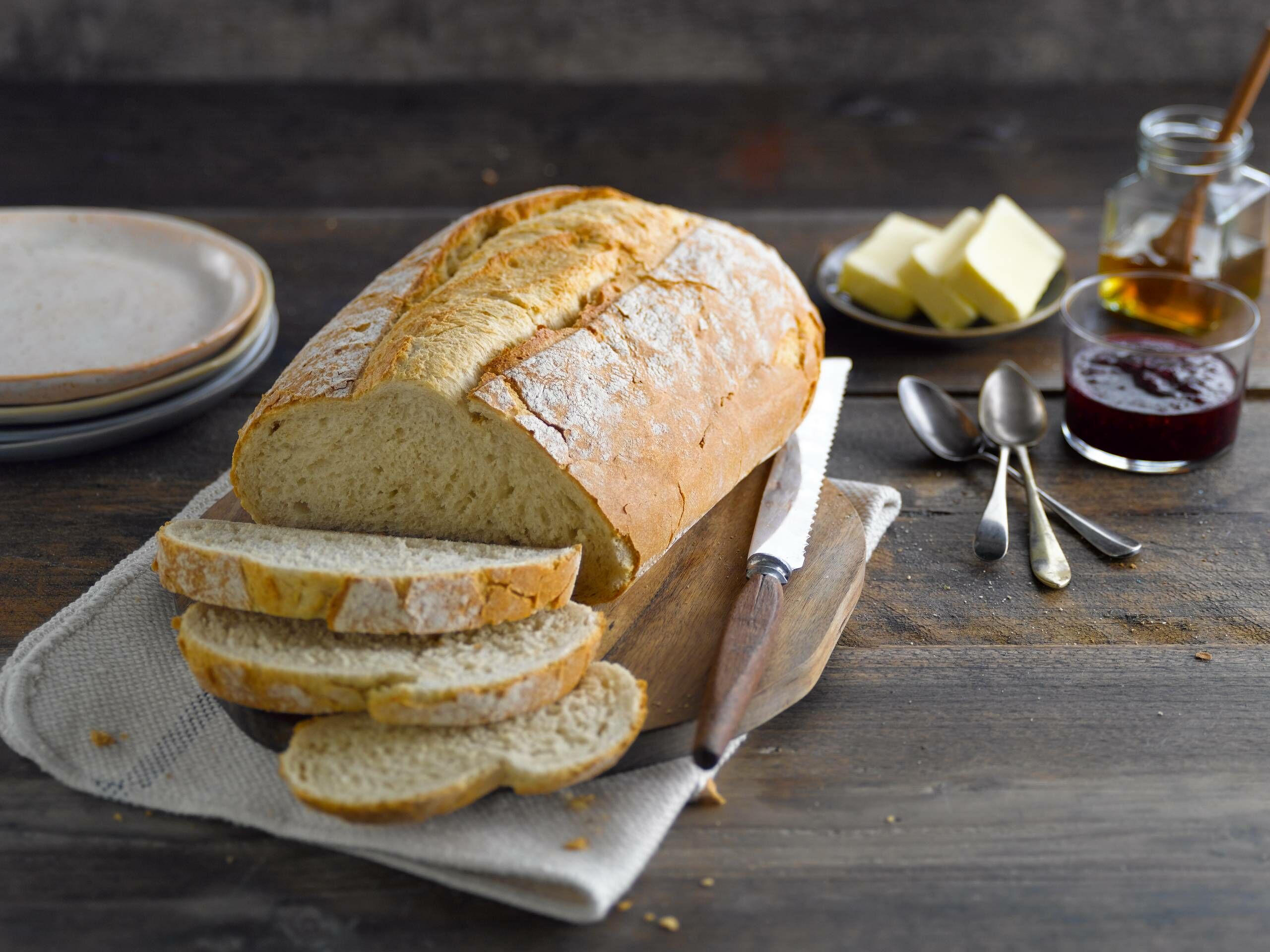Molenaarsbrood gesneden