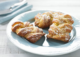 80247 Schulstad Mini Cheese Plaits Plated on Table