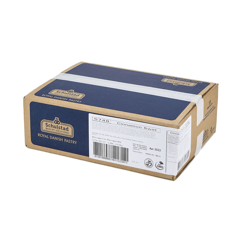 5748 Schulstad Large Cinnamon Swirl Pastry Case