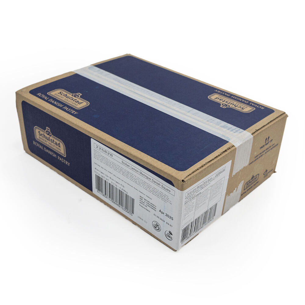 225828 Schulstad Sicilian Lemon Meringue Square Pastry Case