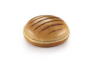 Grill Marked Burger Bun - White