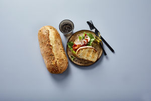 50100005 Græskarkernebrød  m. hvid hvede_High