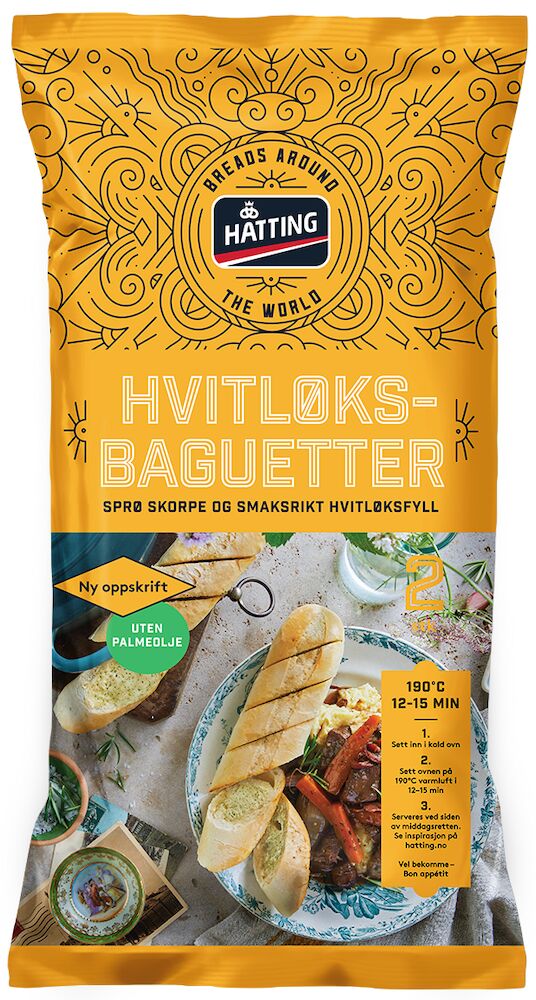 201400 BAW hvitløksbaguette 2pk L3 22